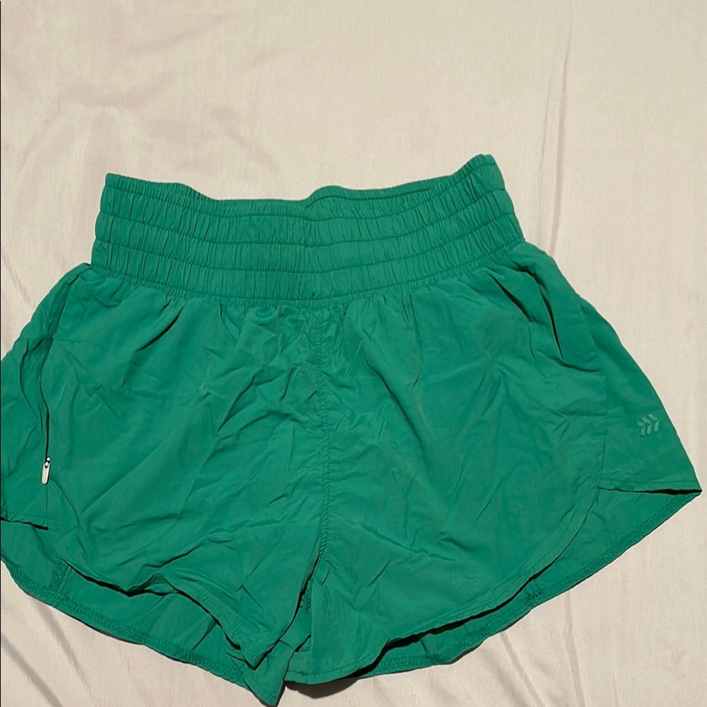Women's Green Athletic Shorts